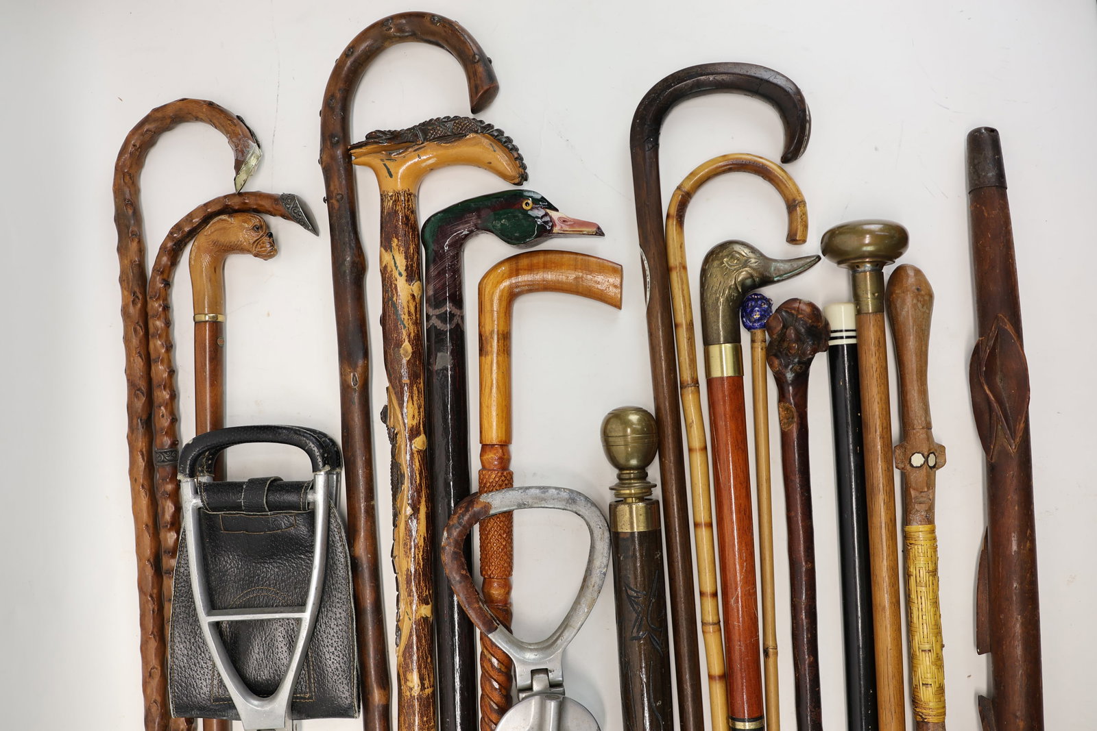 Vintage Group of 19 Assorted Walking Canes (1 of 12)