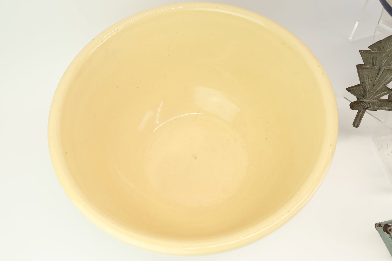 Blue Glazed Two Gallon Stoneware Cider Crock - 3