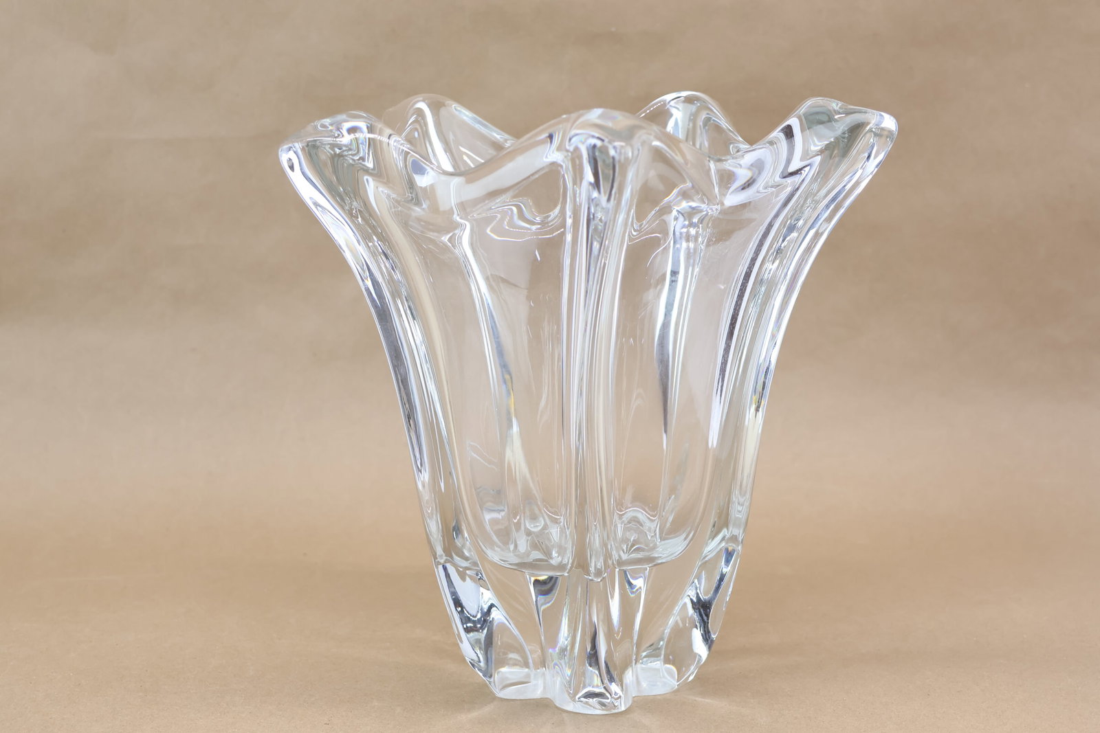 Daum Colorless Glass Vase (1 of 7)