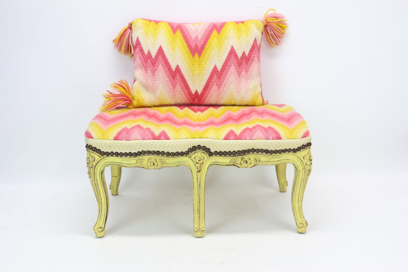French Provincial Style Accent Bench (1 of 6)