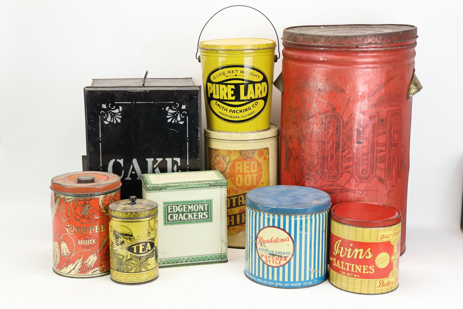 Group of Assorted Antique Kitchen Tins (1 of 9)