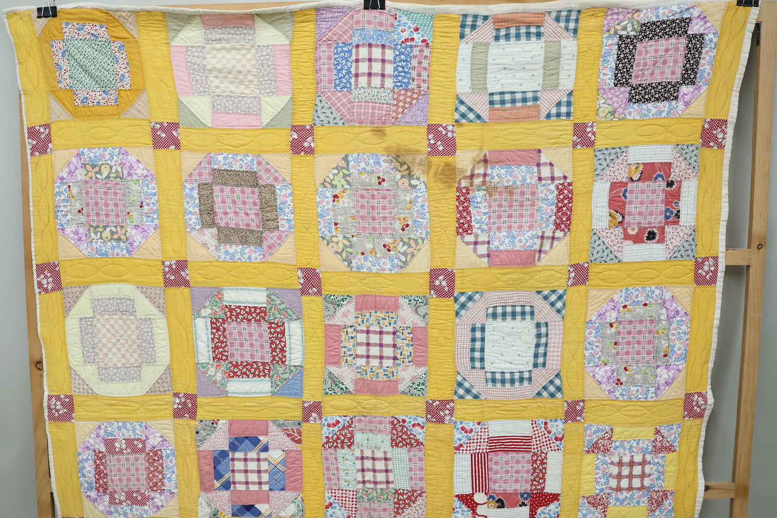 Group of Five Traditional Pattern Patchwork Quilts - 4