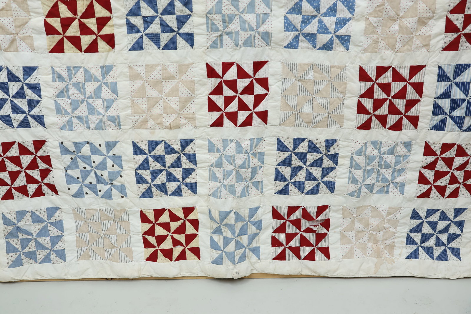 Group of Five Traditional Pattern Patchwork Quilts - 7