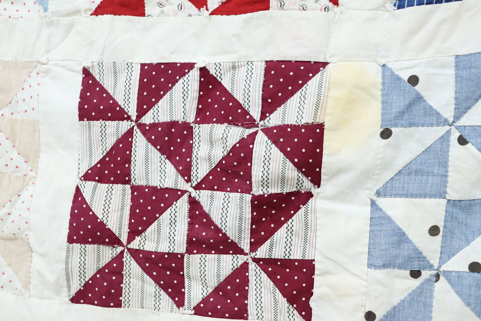 Group of Five Traditional Pattern Patchwork Quilts - 8