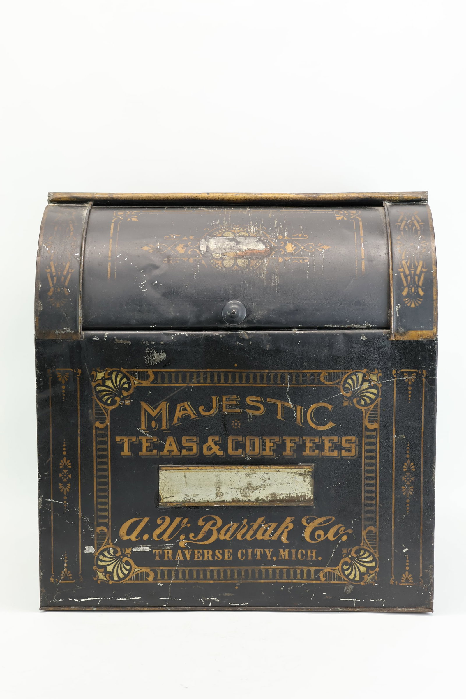 Antique A.W. Bartak Co.Tin Tea Coffee Transport Box (1 of 8)