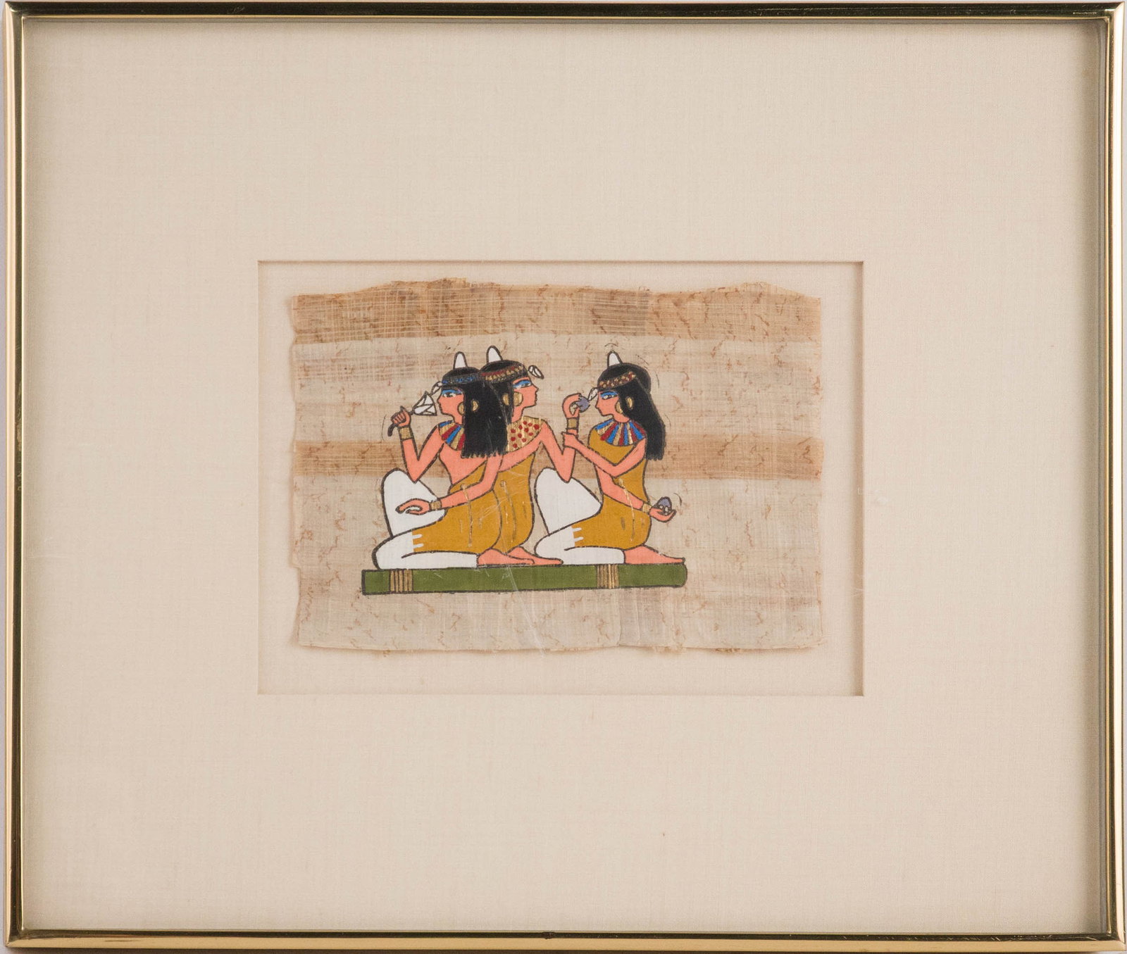 Two Egyptian Papyrus Paintings - 3