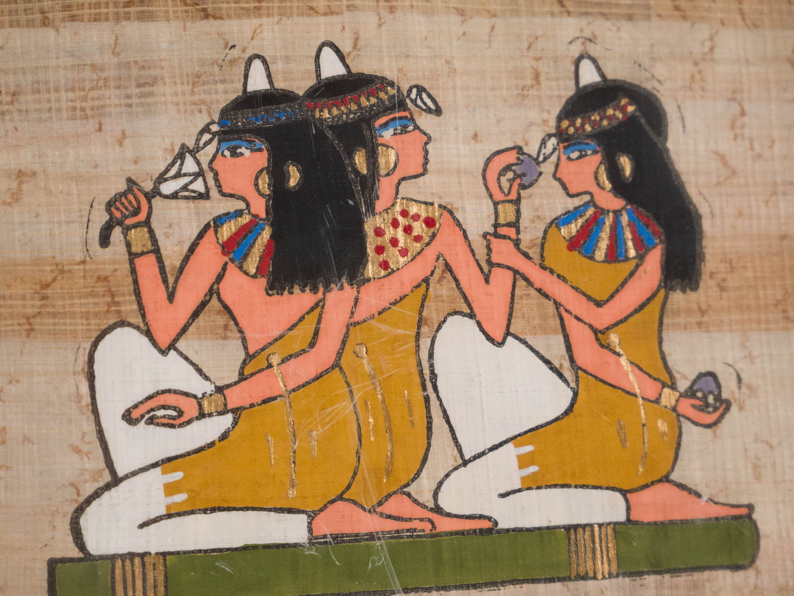 Two Egyptian Papyrus Paintings - 4