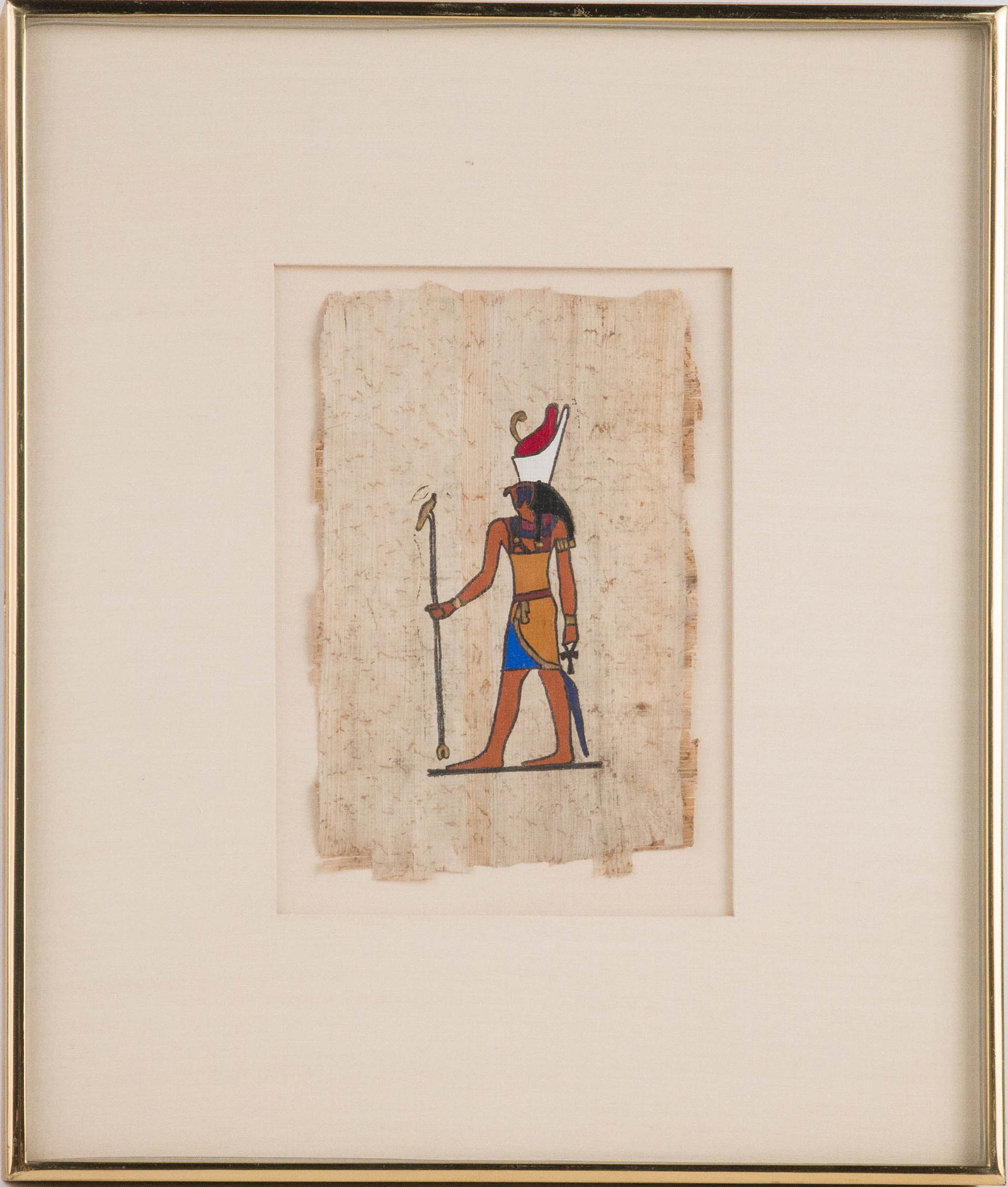 Two Egyptian Papyrus Paintings - 7