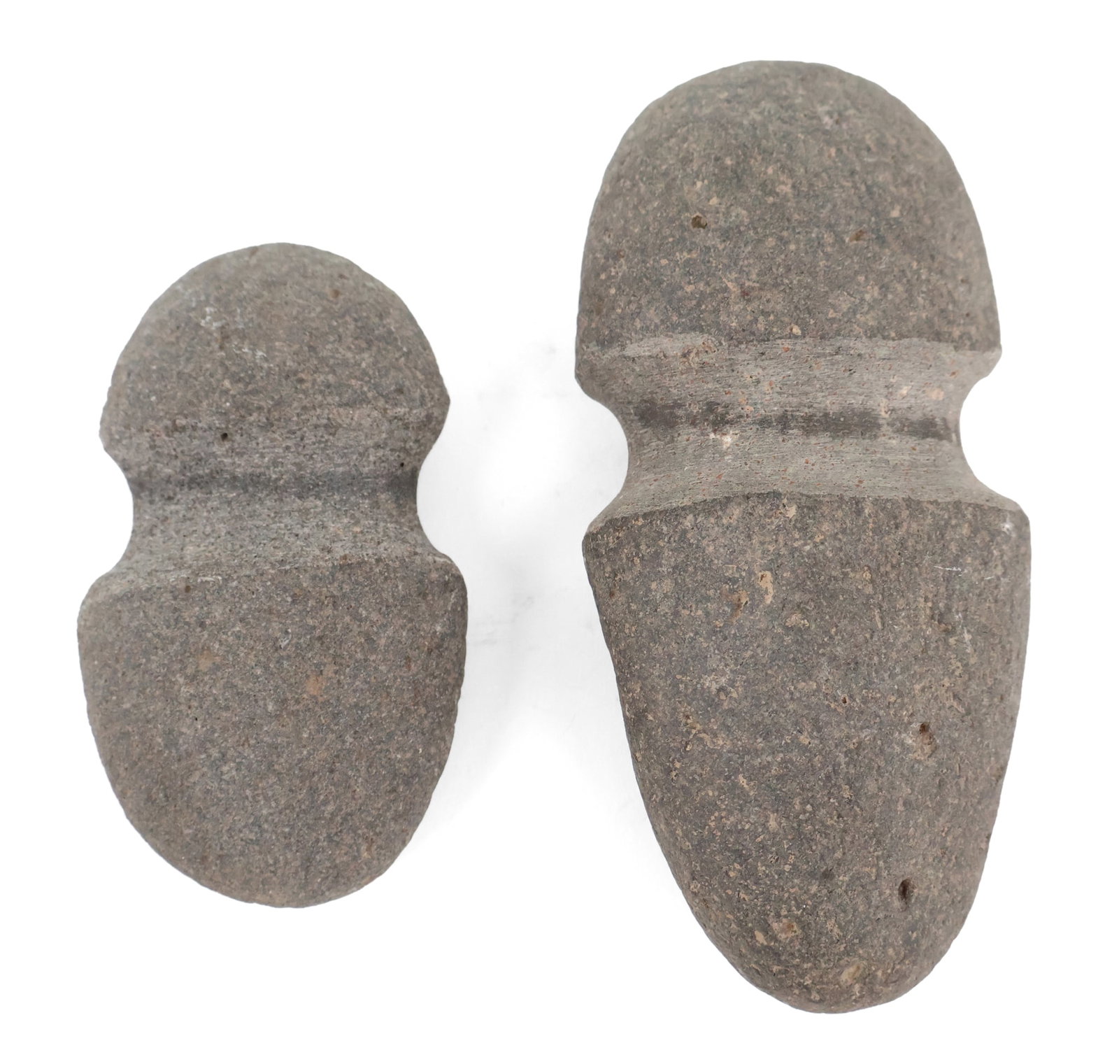 Two Full Grooved Stone Axe Heads, 20th C. (1 of 6)