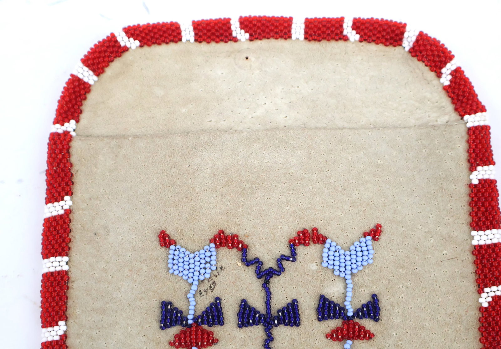 Three Beaded Leather Pouches - 6