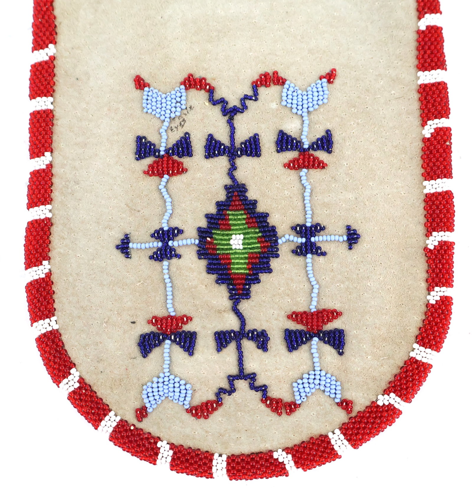 Three Beaded Leather Pouches - 7