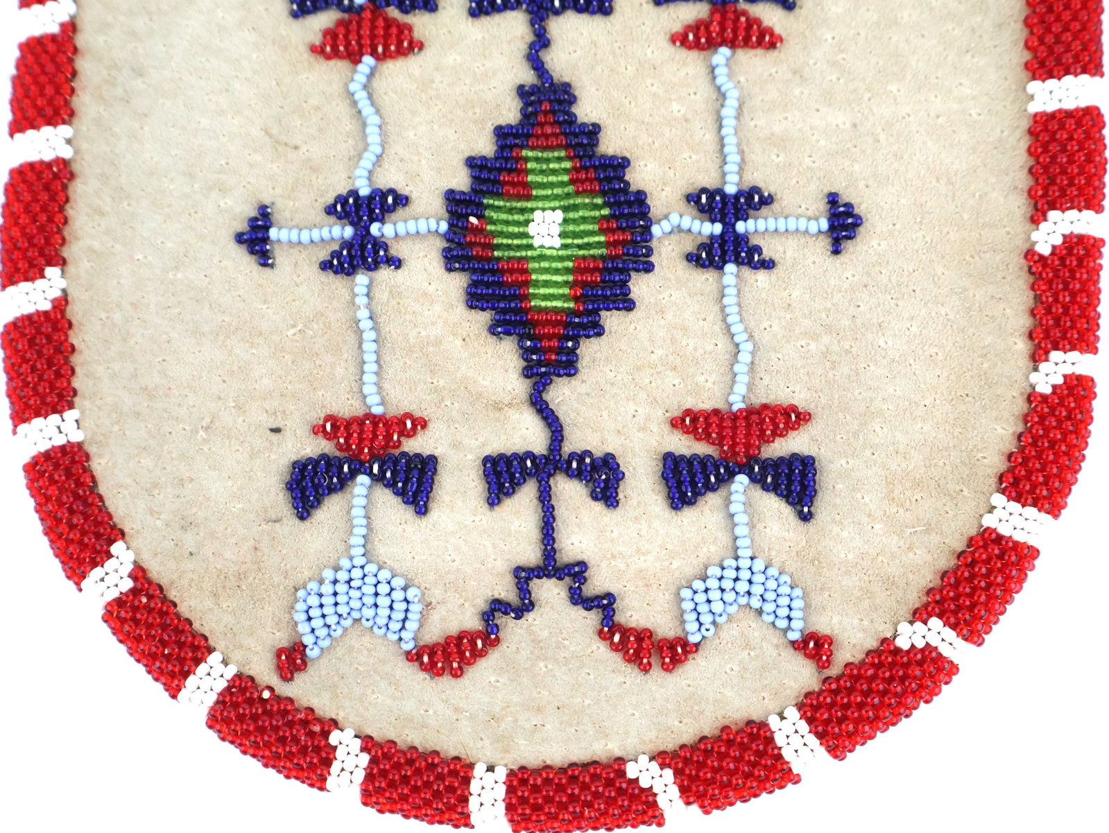 Three Beaded Leather Pouches - 8