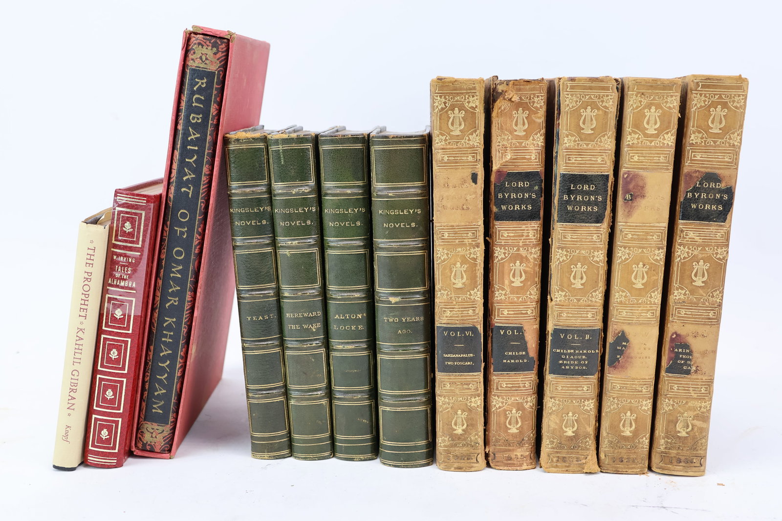 Five Antique Volumes of Lord Byrons Works 1825 (1 of 19)