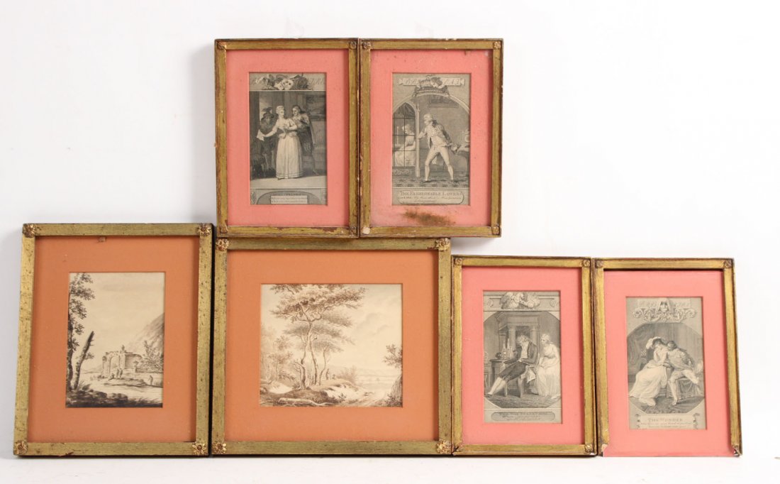 Two Watercolor Landscapes En Grisaille (1 of 5)