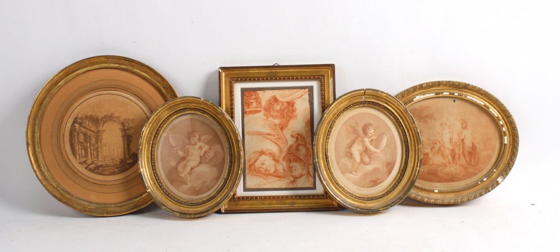 Five Monochromatic Prints of Classical Figures (1 of 8)