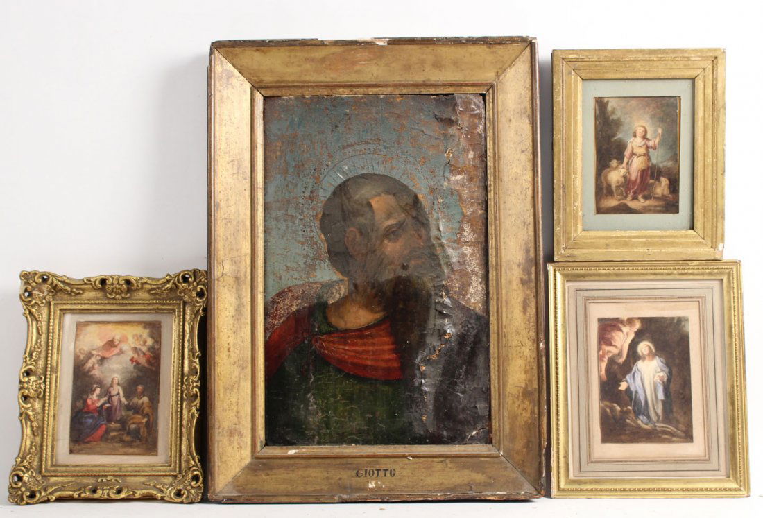 Four Religious Themed Paintings (1 of 10)