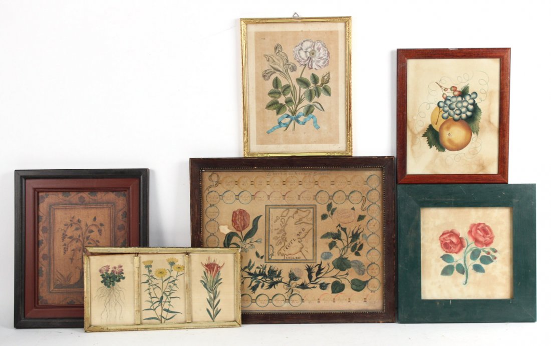 Six Floral Decorated Works of Art (1 of 9)