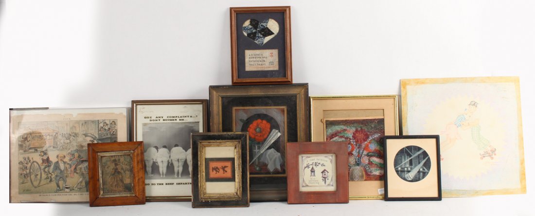 Ten Assorted Works of Art, 20th C. (1 of 8)