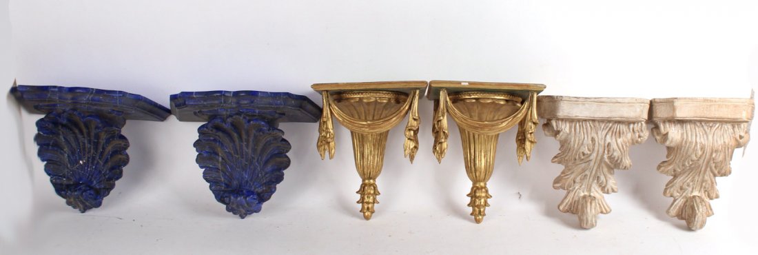 Six Neoclassical Style Wall Shelves (1 of 10)