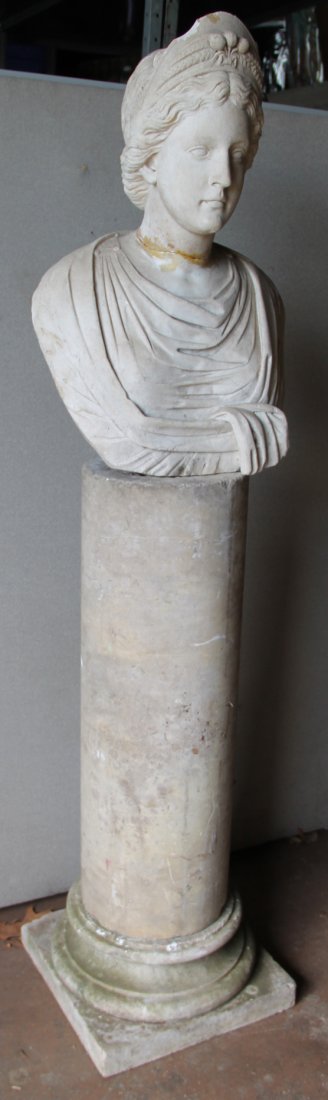 Carved Marble Bust of a Woman, Roman (1 of 9)