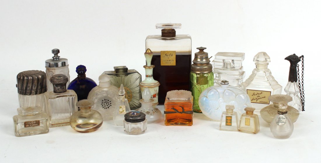 Group of Perfume Bottles and Stoppers, France (1 of 8)