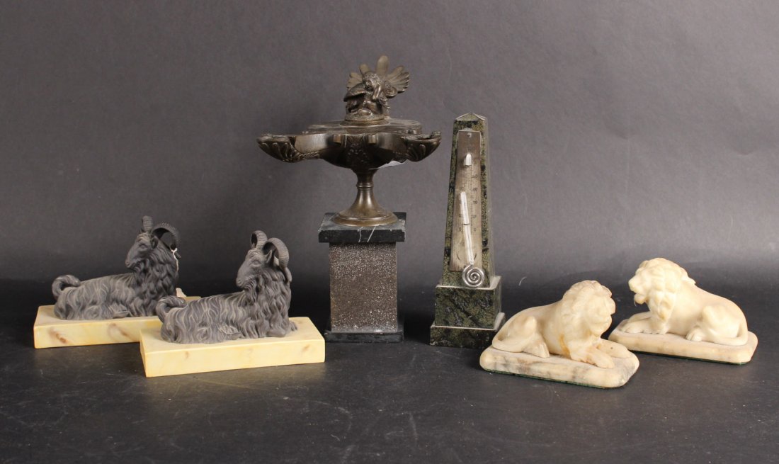 Bronze Two Spout Oil Lamp, late 19thC. (1 of 9)