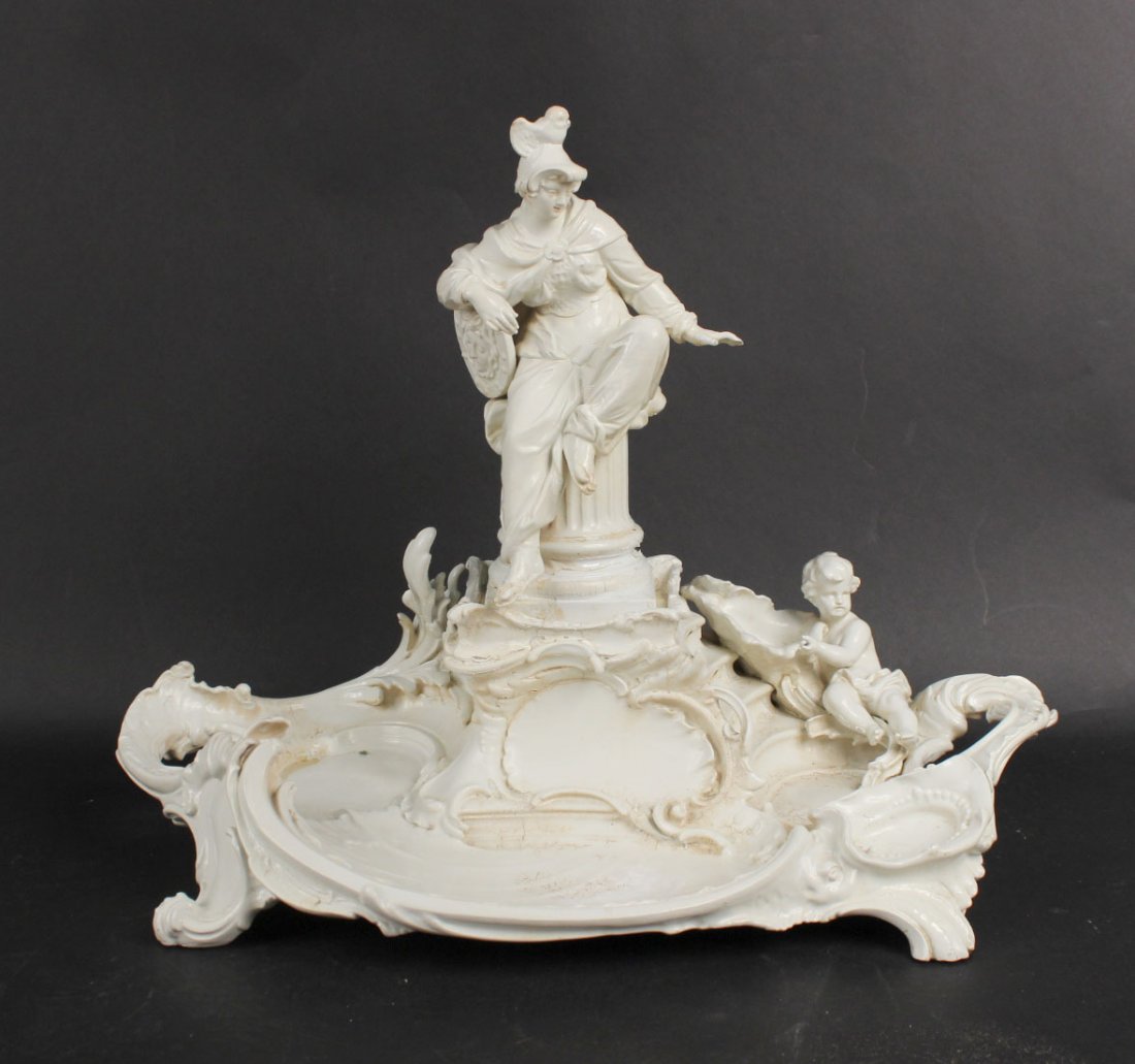 KPM Neoclassical White Ceramic Inkwell (1 of 6)