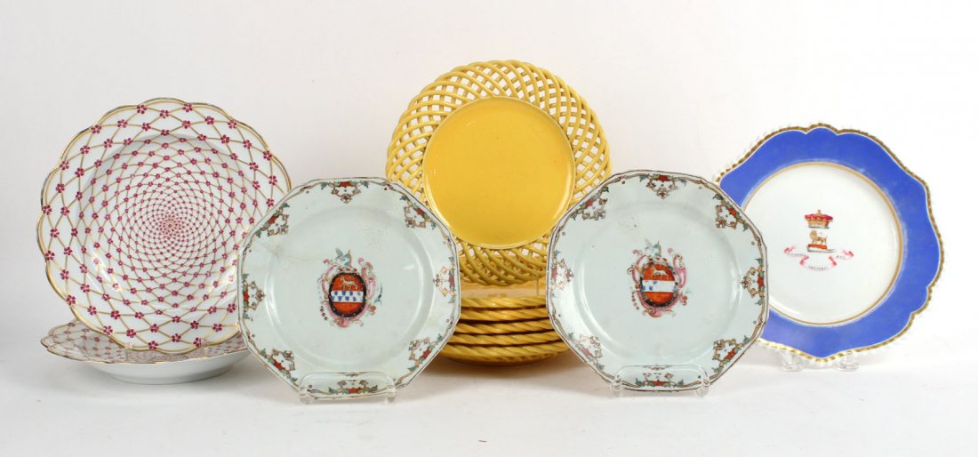 Eleven Porcelain Plates, 20thC. (1 of 9)