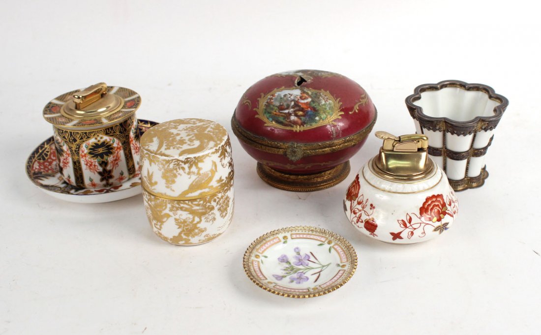 Group of Porcelain Table Articles, Continental (1 of 9)