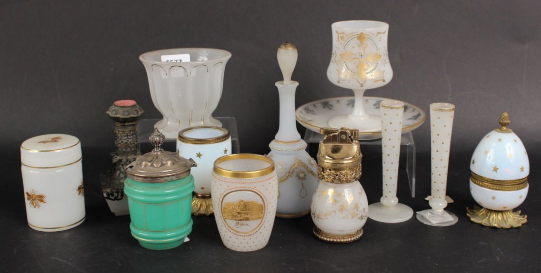 Group of Milk Glass Articles, 20thC. (1 of 10)