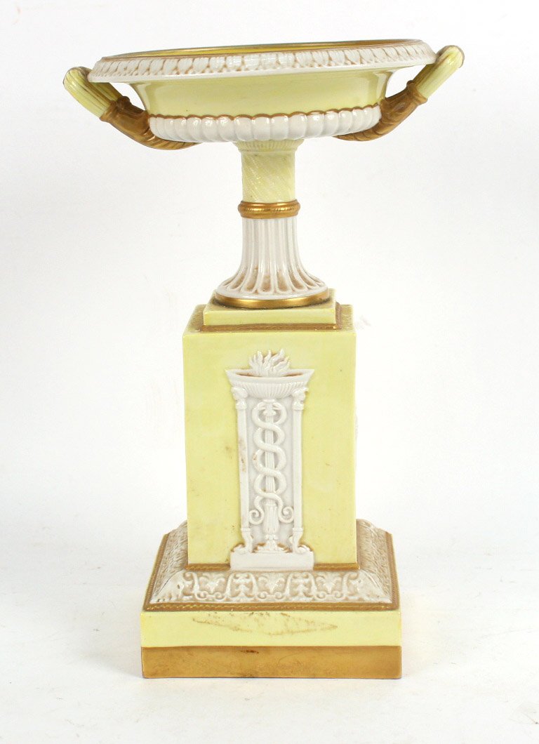 Mottahedeh Porcelain Urn, Italy, 20thC.: 12"h