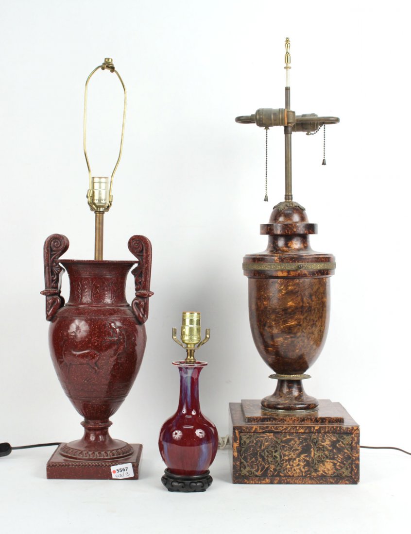 Two Neoclassical Urn Form Table Lamps, 20thC. (1 of 10)