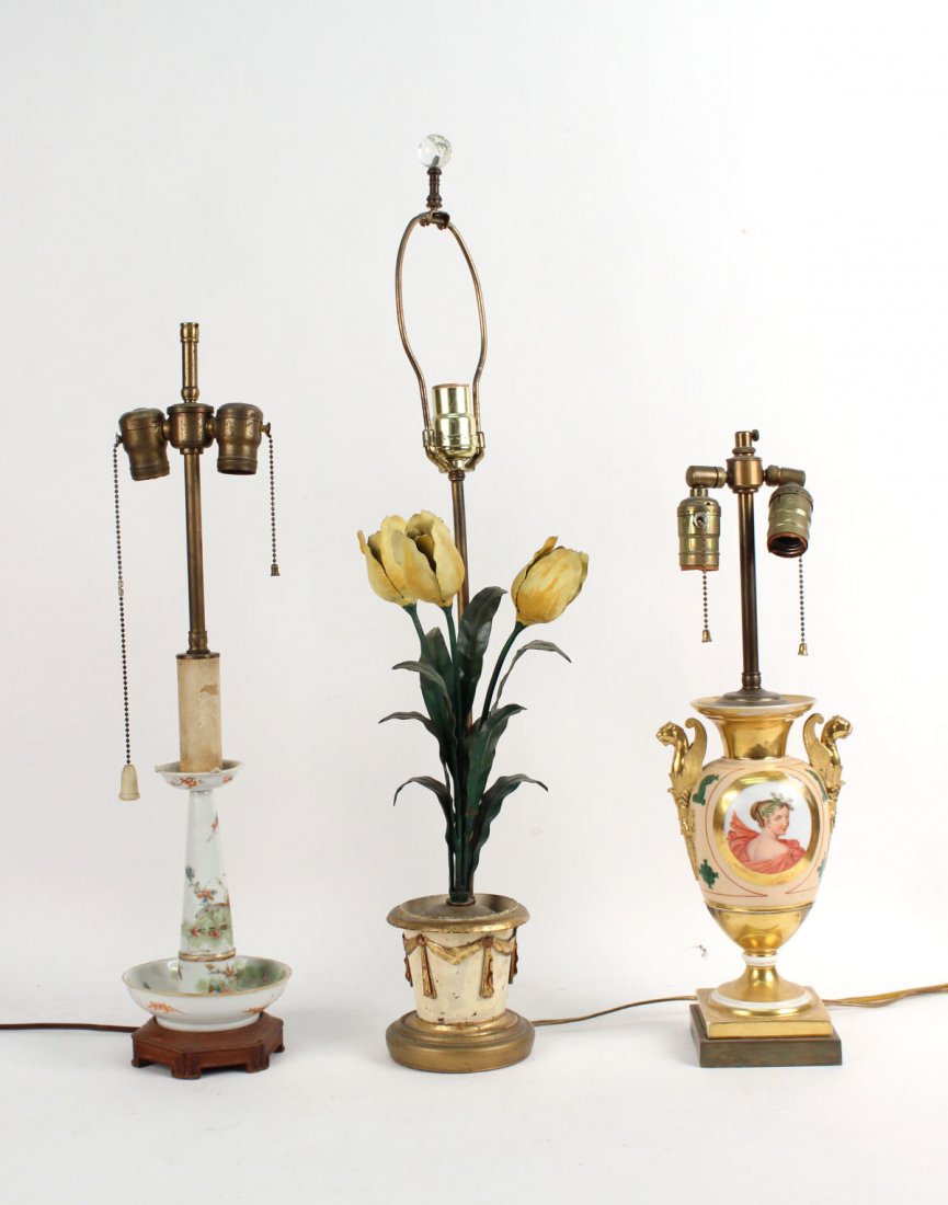 Two Porcelain Table Lamps, 20thC. (1 of 9)