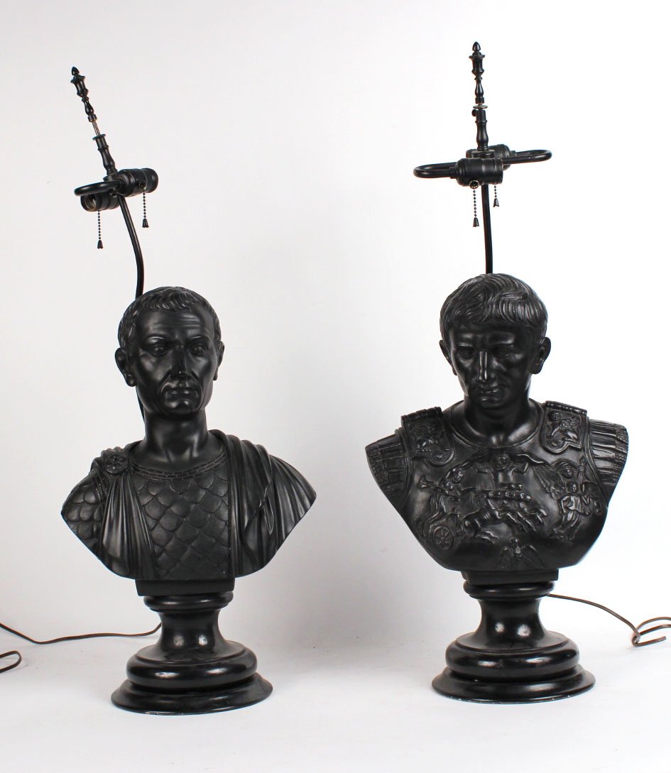 Two Neoclassical Male Busts, 20thC (1 of 10)