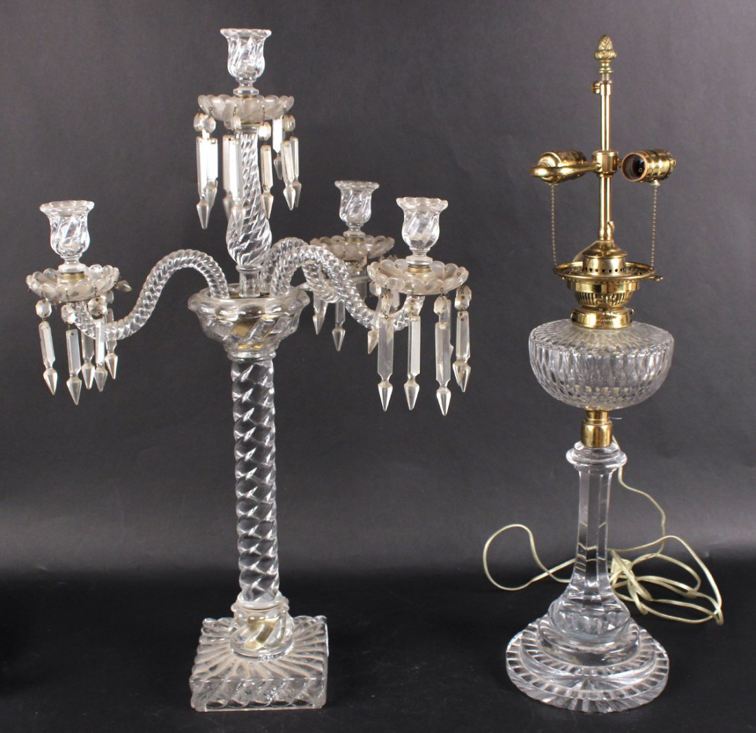 Two Colorless Glass Table Lamps (1 of 10)