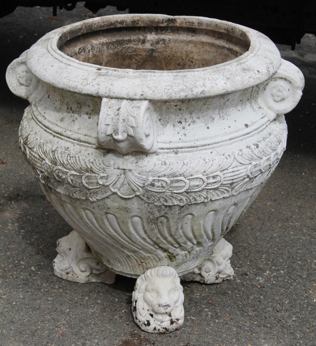 Cast-Stone Garden Urn, 20th C. (1 of 5)
