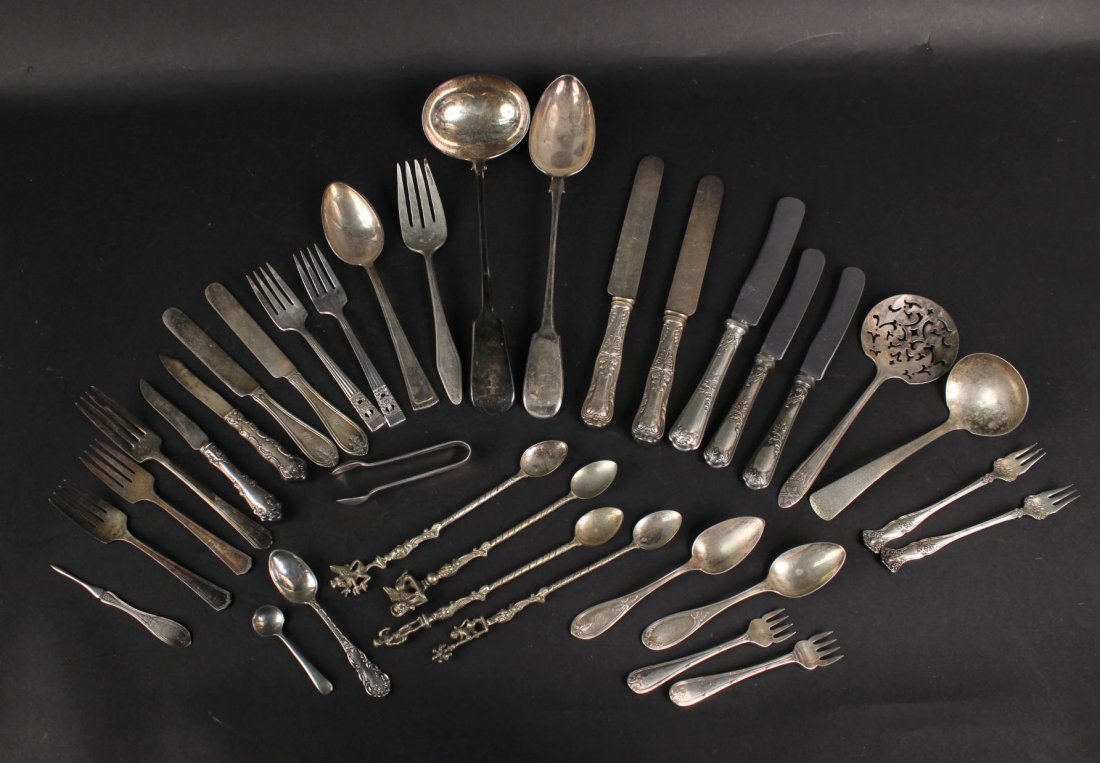 Large Assorted Group of Silver Plate Flatware (1 of 8)