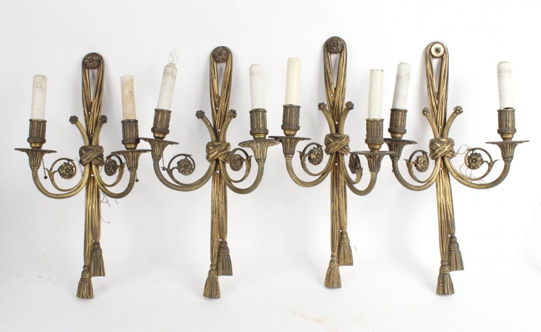 Four Neoclassical Style Wall Sconces (1 of 6)