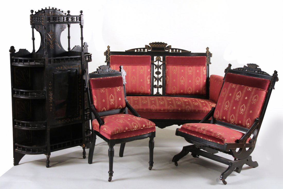 Suite of Three Victorian Seating Furniture (1 of 10)