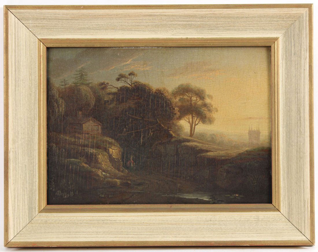 Oil on Canvas on Board, Continental Landscape (1 of 6)