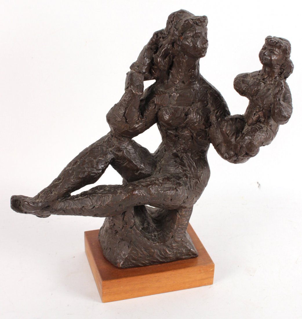 Plaster Sculpture "Mother & Child", Chaim Gross (1 of 8)