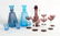 Art Deco Bimini Amethyst Glass Liqueur Set