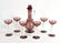 Art Deco Bimini Amethyst Glass Liqueur Set - 2