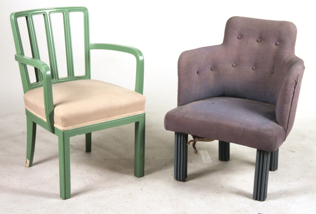 Two Modern Painted Armchairs (1 of 10)
