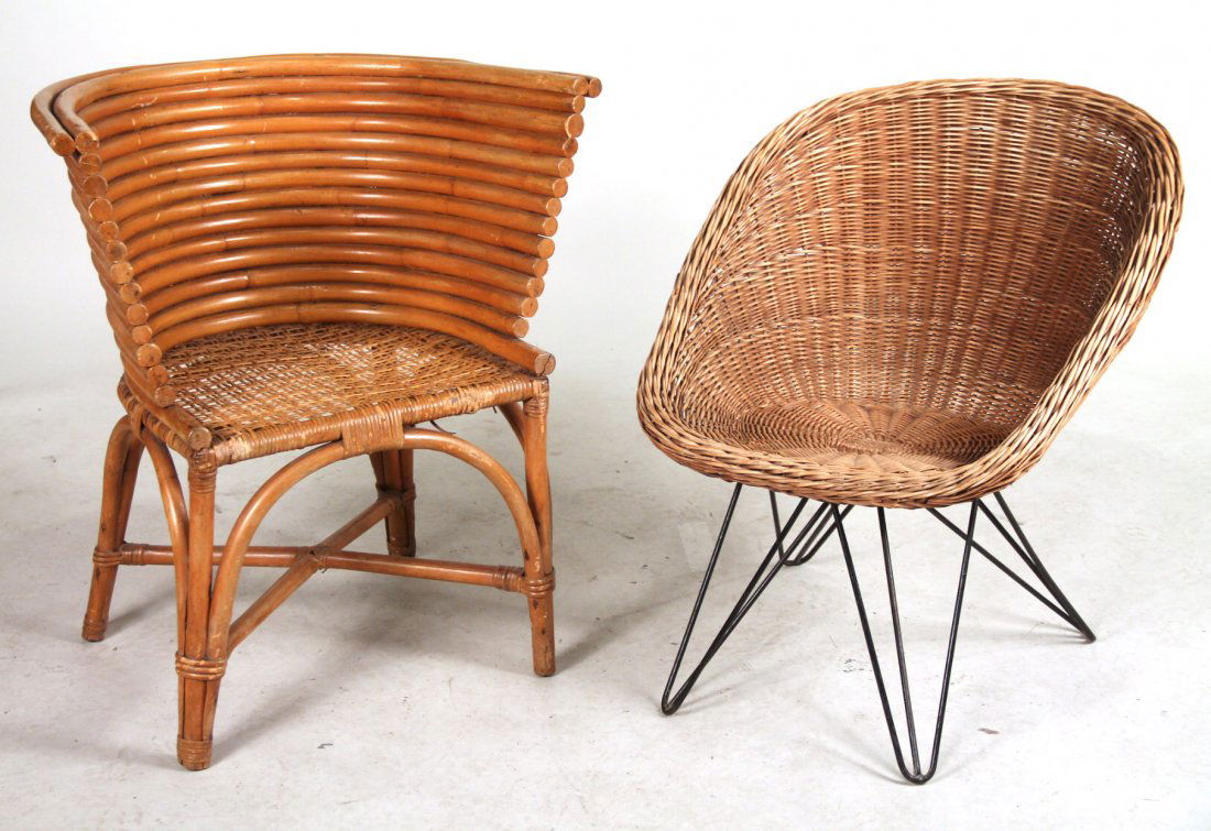 Two Rattan Club Chairs (1 of 9)