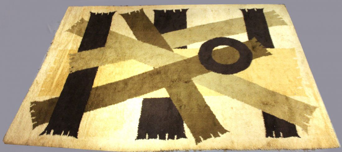 Contemporary Brown and Tan Shag Carpet (1 of 5)