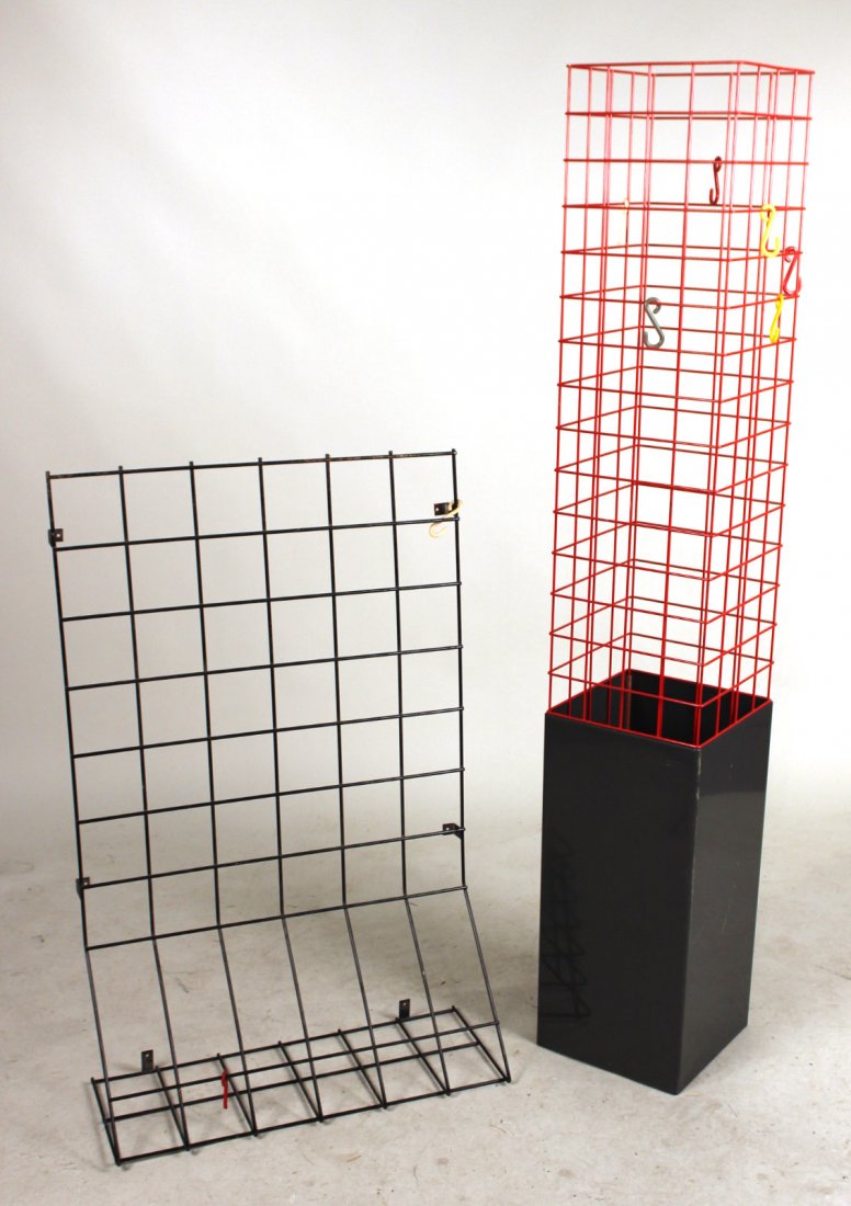 Two Painted Metal Display Racks (1 of 8)