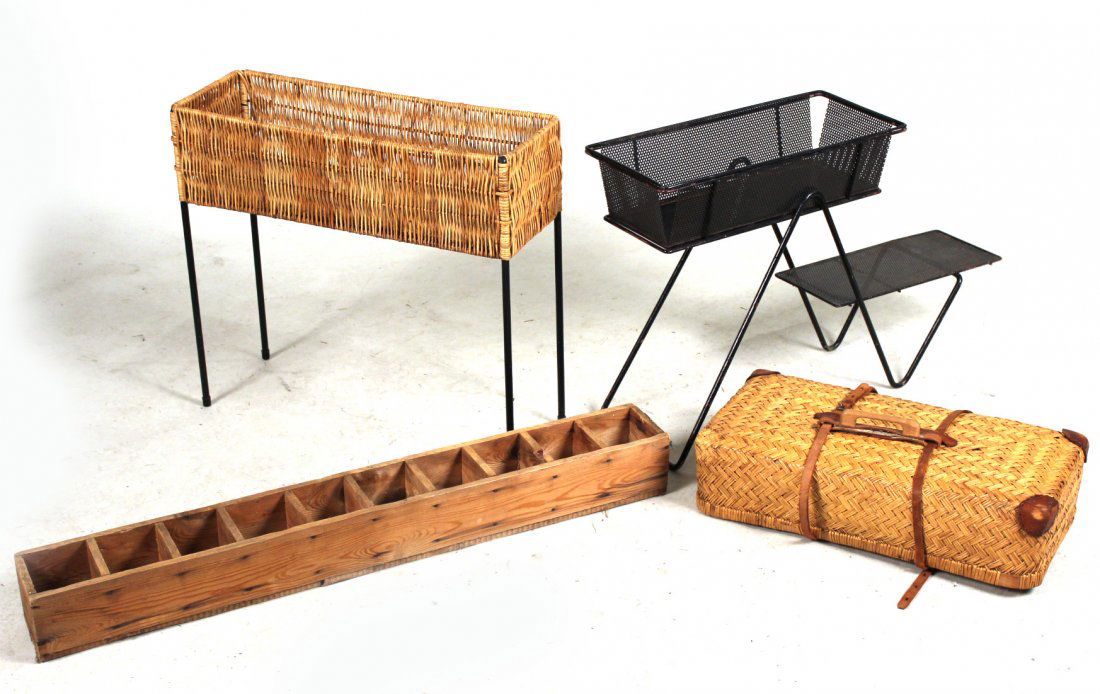 Jean Royere Black-Painted Metal Plant Stand (1 of 9)