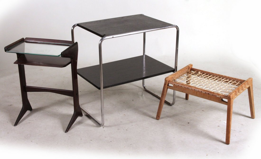 Modern Ebonized and Chrome Side Table (1 of 10)