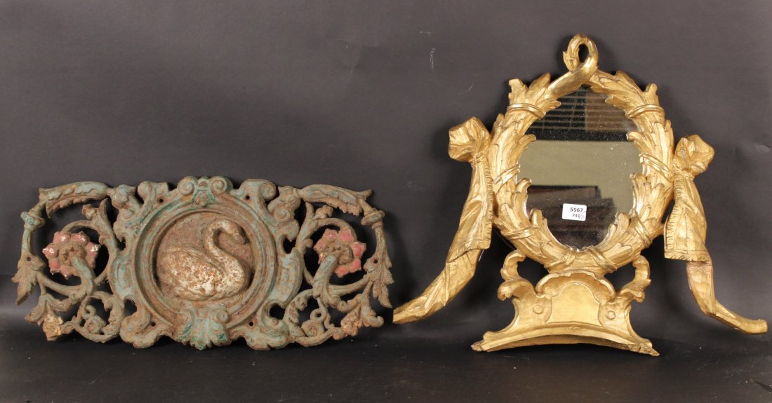 Giltwood Mirror Pediment (1 of 10)